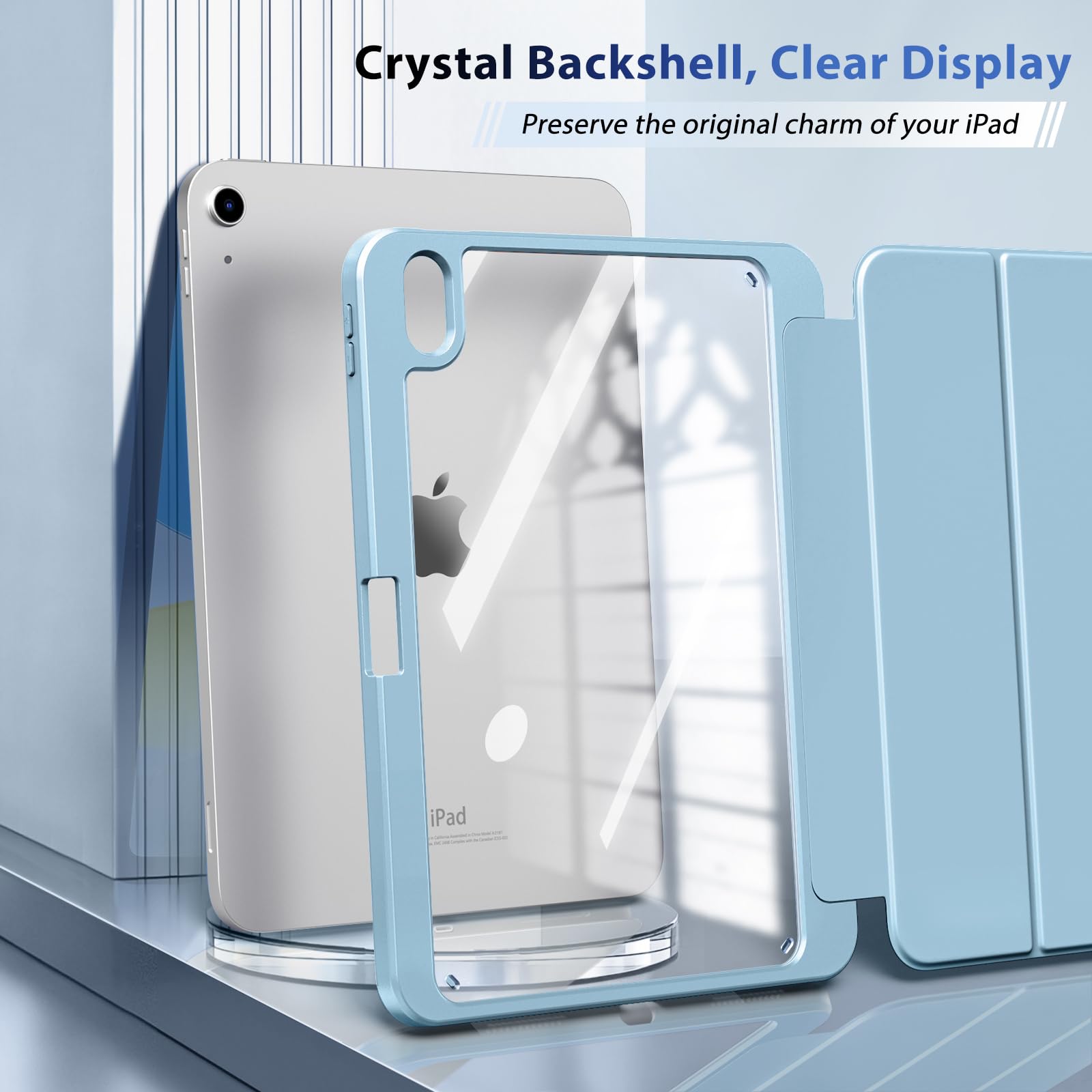 Foto 3 | Funda Timovo Para Ipad (a16) 11.ª Generación  11 Pulgadas 2025 Haze Blue - Venta Internacional.