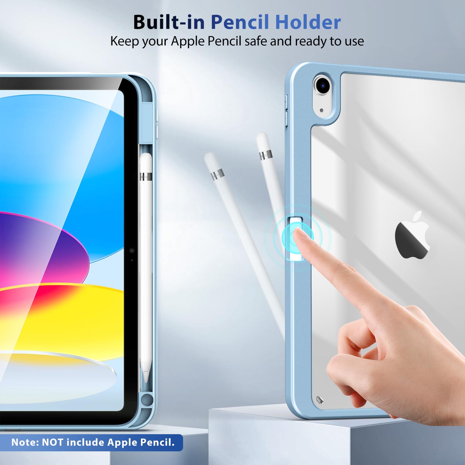 Foto 4 | Funda Timovo Para Ipad (a16) 11.ª Generación  11 Pulgadas 2025 Haze Blue - Venta Internacional.