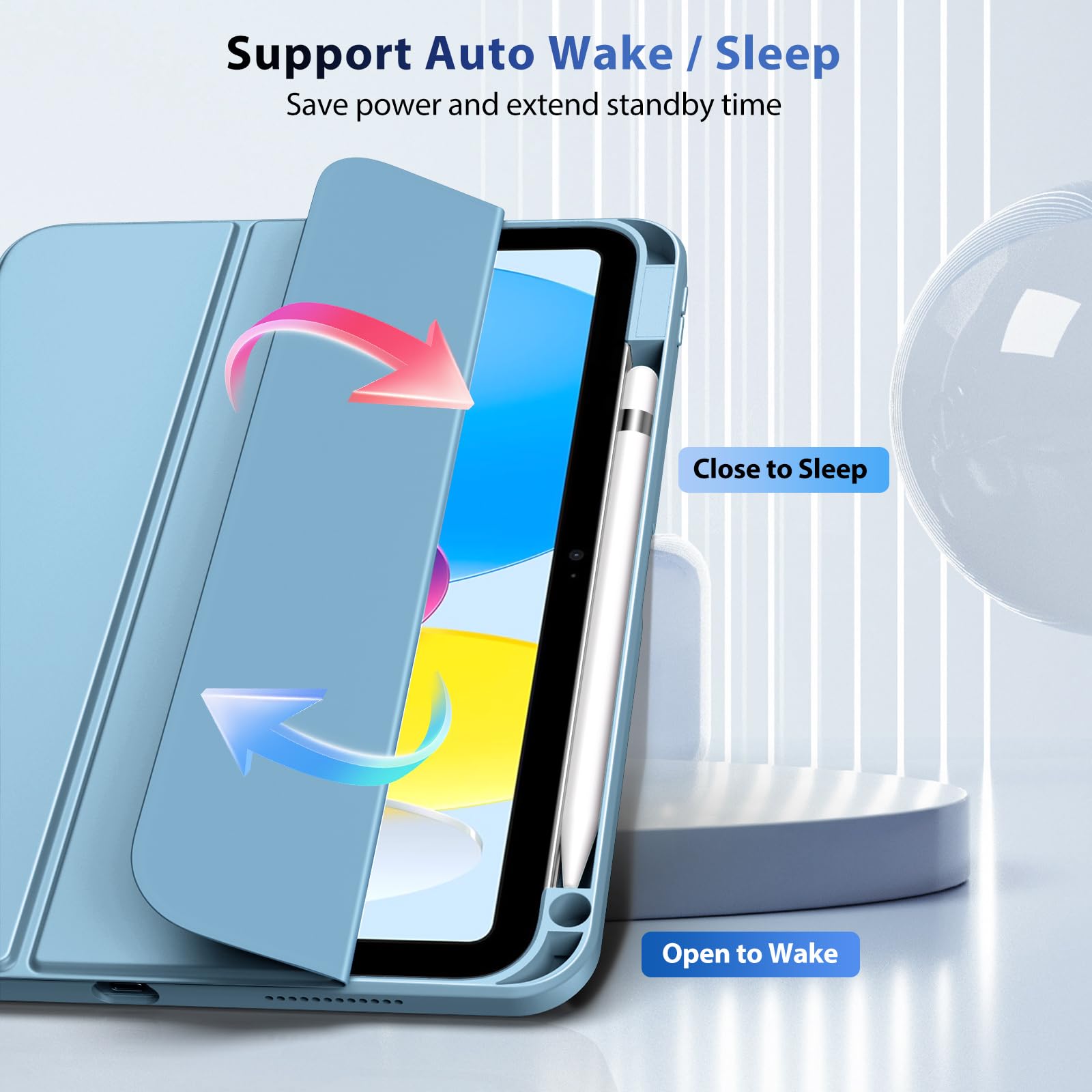 Foto 5 | Funda Timovo Para Ipad (a16) 11.ª Generación  11 Pulgadas 2025 Haze Blue - Venta Internacional.