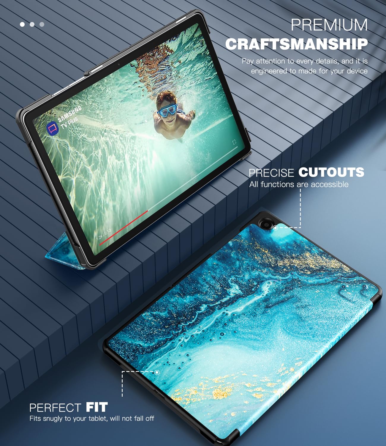 Foto 5 pulgar | Funda Timovo Para Samsung Galaxy Tab A9+ 11'' 2023 Con Soporte - Venta Internacional.