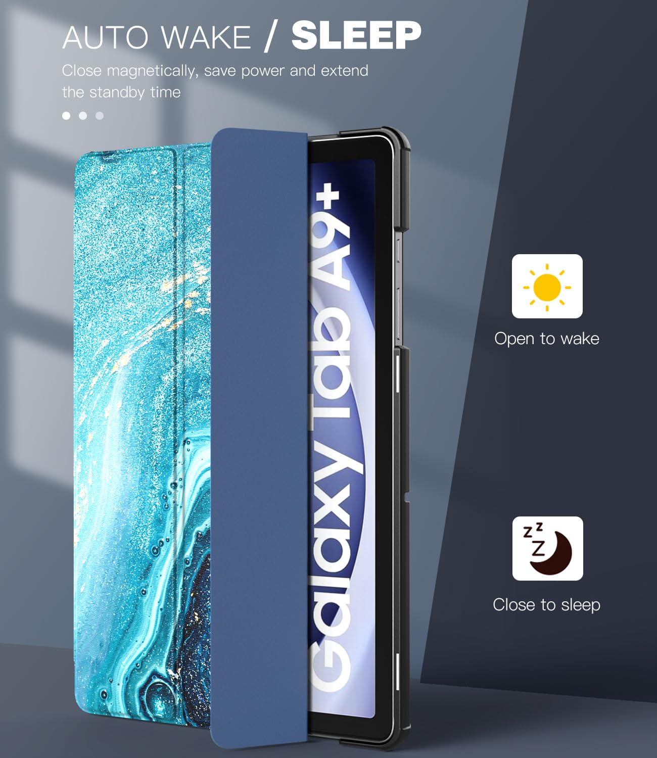 Foto 6 pulgar | Funda Timovo Para Samsung Galaxy Tab A9+ 11'' 2023 Con Soporte - Venta Internacional.