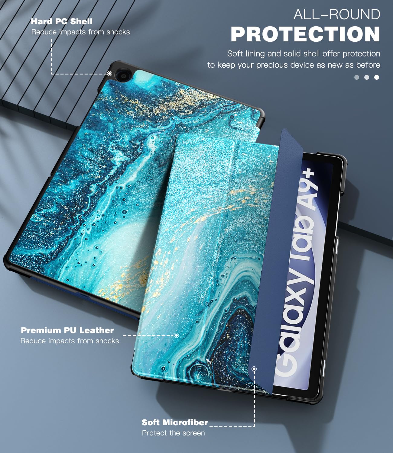 Foto 7 pulgar | Funda Timovo Para Samsung Galaxy Tab A9+ 11'' 2023 Con Soporte - Venta Internacional.