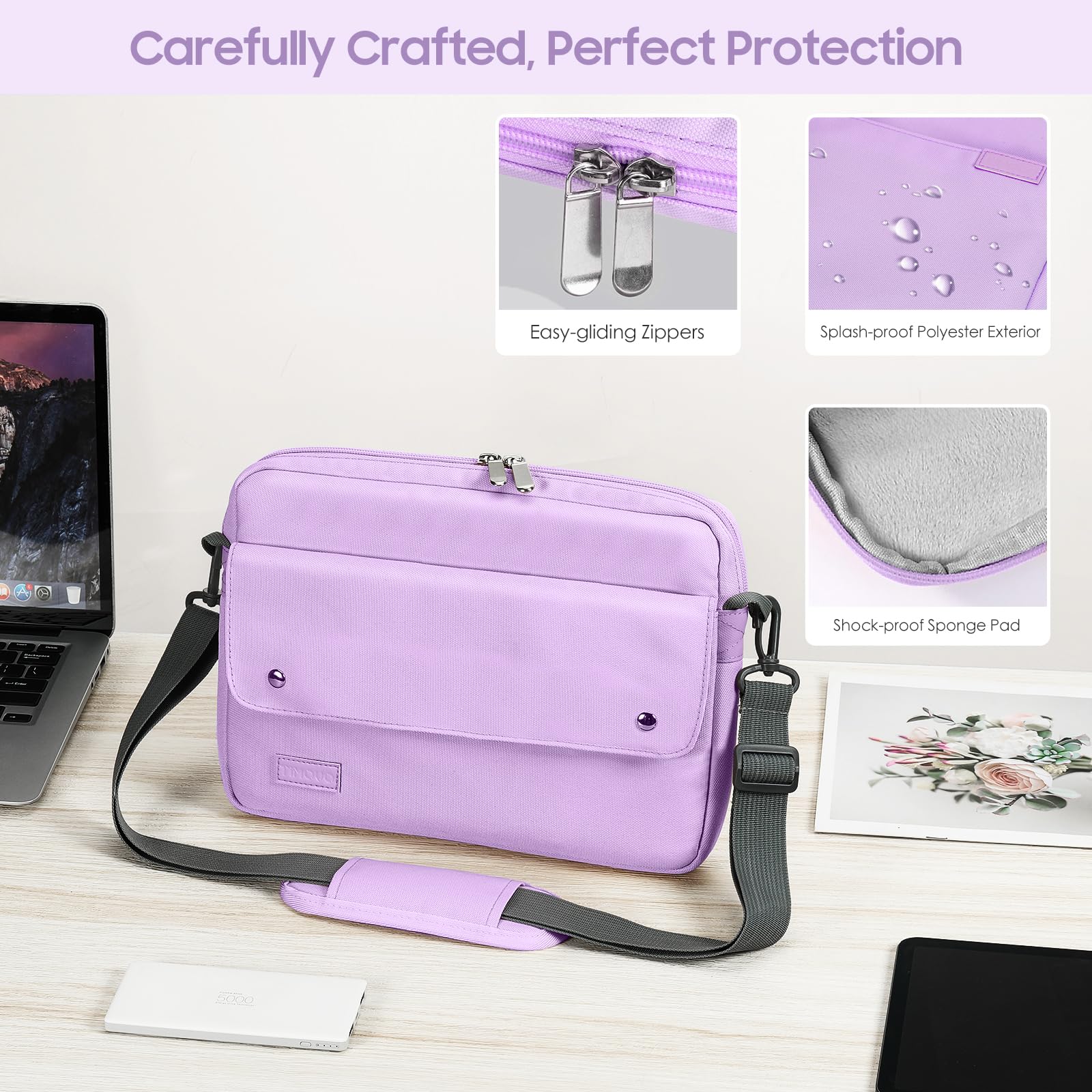 Foto 5 pulgar | Funda Para Tableta Timovo De 9 A 11 Pulgadas Con Correa Para El Hombro  Color Morado - Venta Internacional.