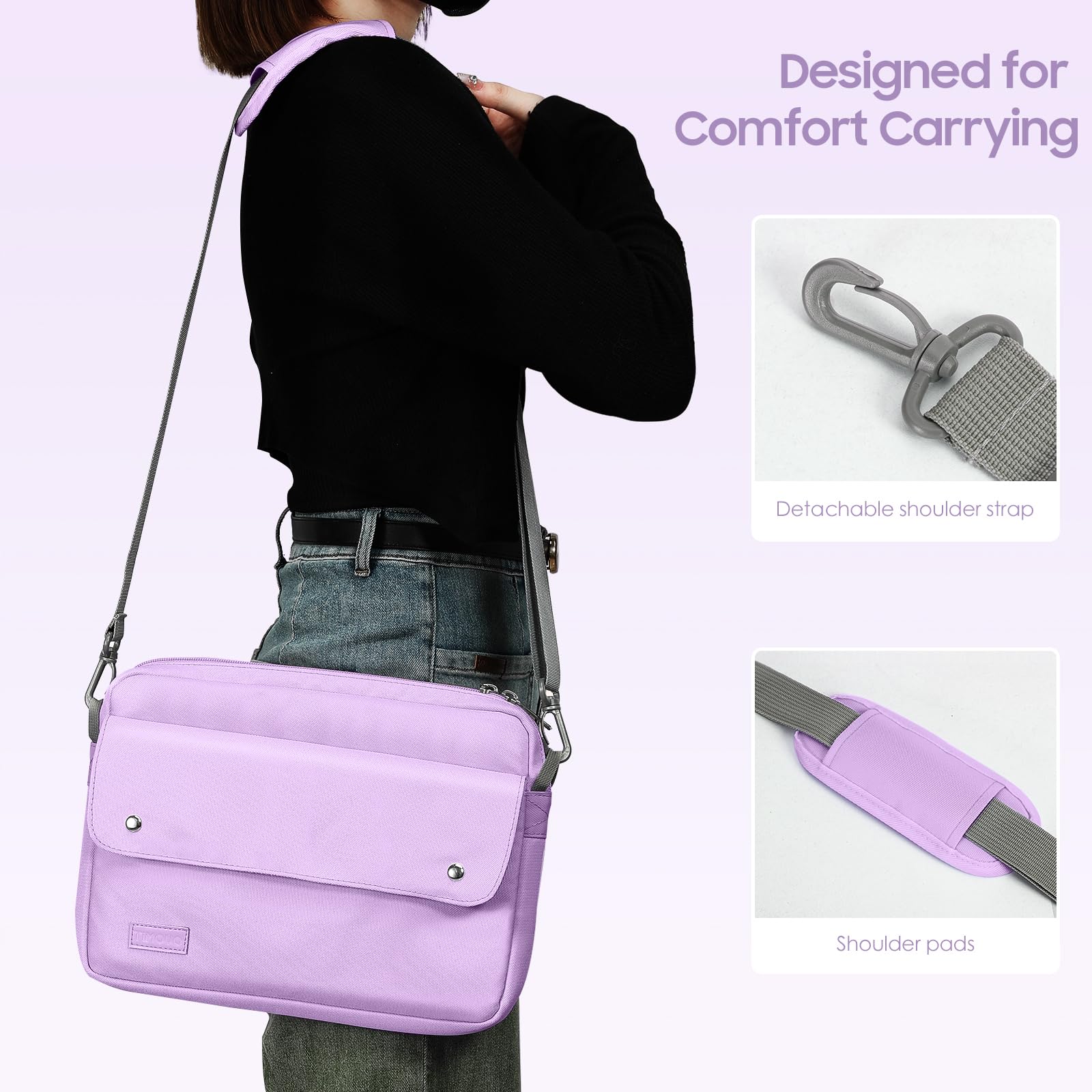 Foto 6 pulgar | Funda Para Tableta Timovo De 9 A 11 Pulgadas Con Correa Para El Hombro  Color Morado - Venta Internacional.