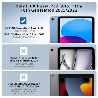 Foto 2 | Funda Timovo Para Ipad (a16) 11th Gen 11'' 2025 Con Soporte Para Lápices - Venta Internacional.