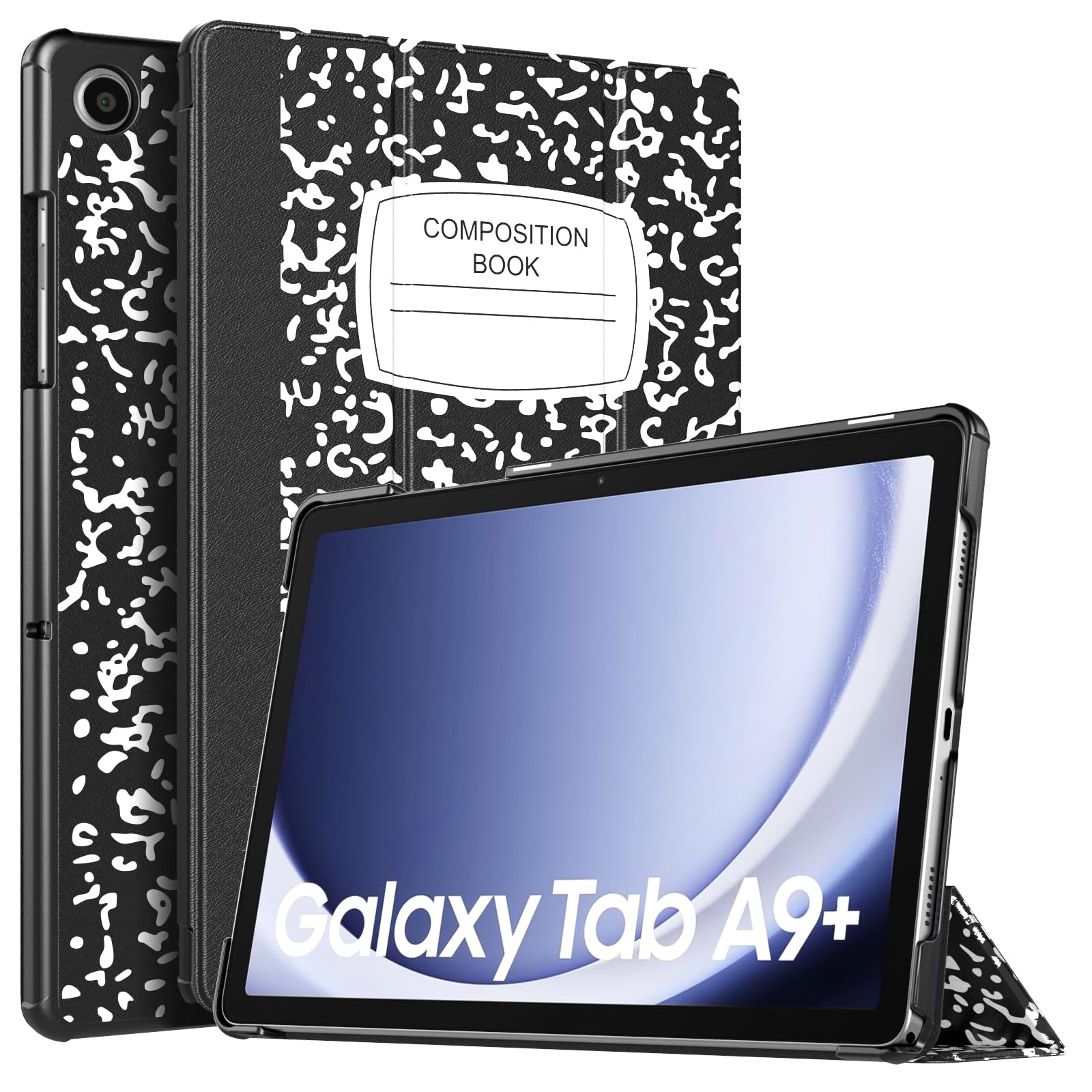 Funda Timovo Para Samsung Galaxy Tab A9+ 11'' 2023 Con Soporte Negro - Venta Internacional.