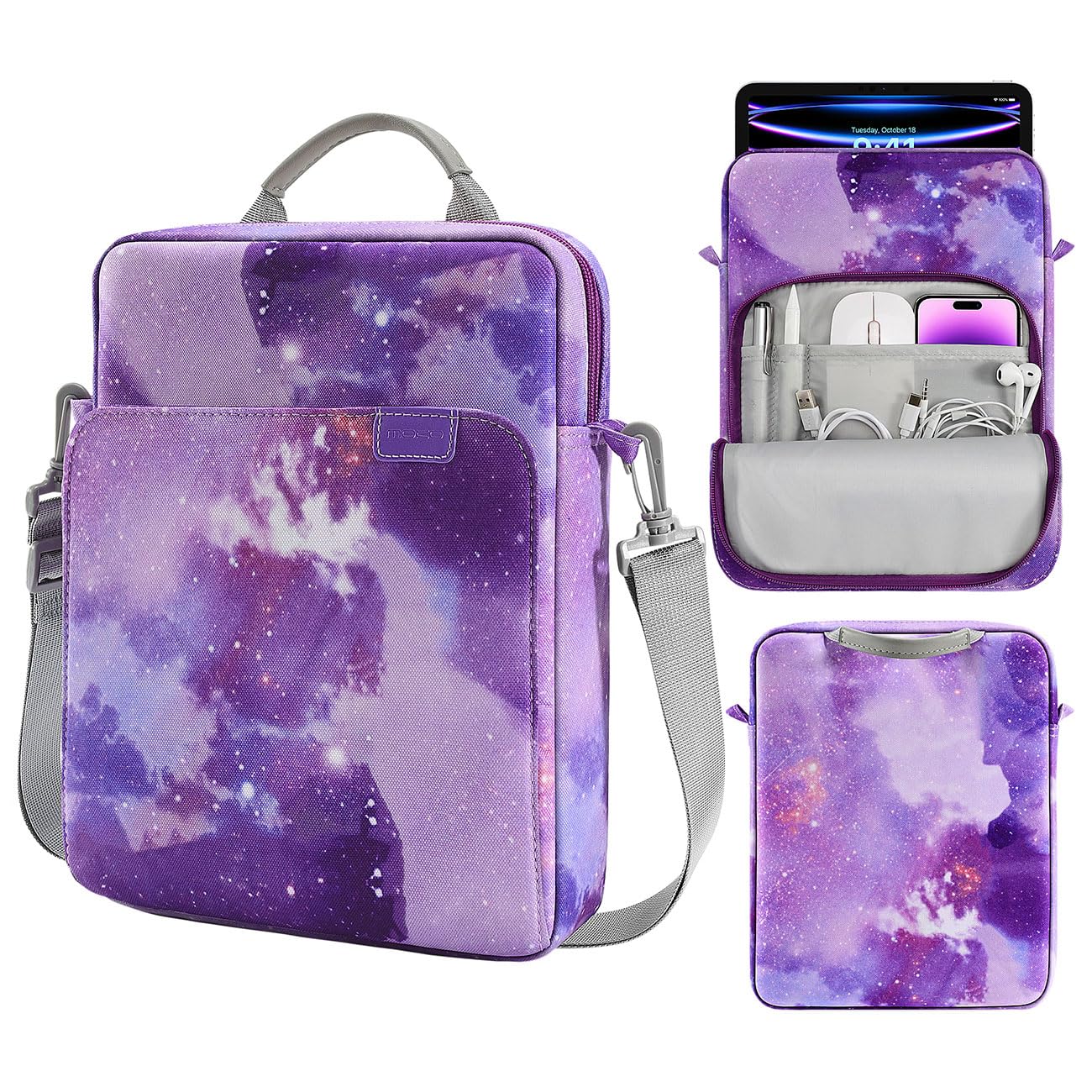 Funda Para Tableta Moko De 9 A 11 Pulgadas Con Correa Para El Hombro  Color Morado - Venta Internacional.