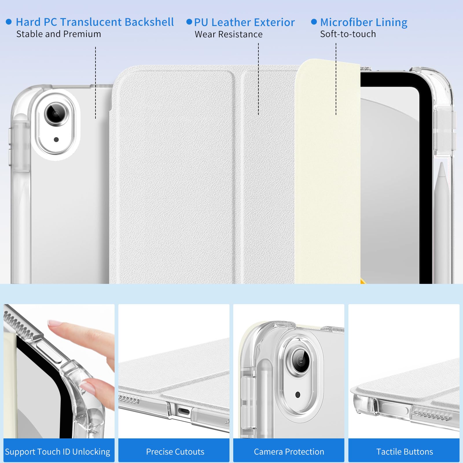 Foto 4 pulgar | Funda Moko Para Ipad 11.ª Generación De 11 Pulgadas 2025 Con Soporte Para Lápices - Venta Internacional.