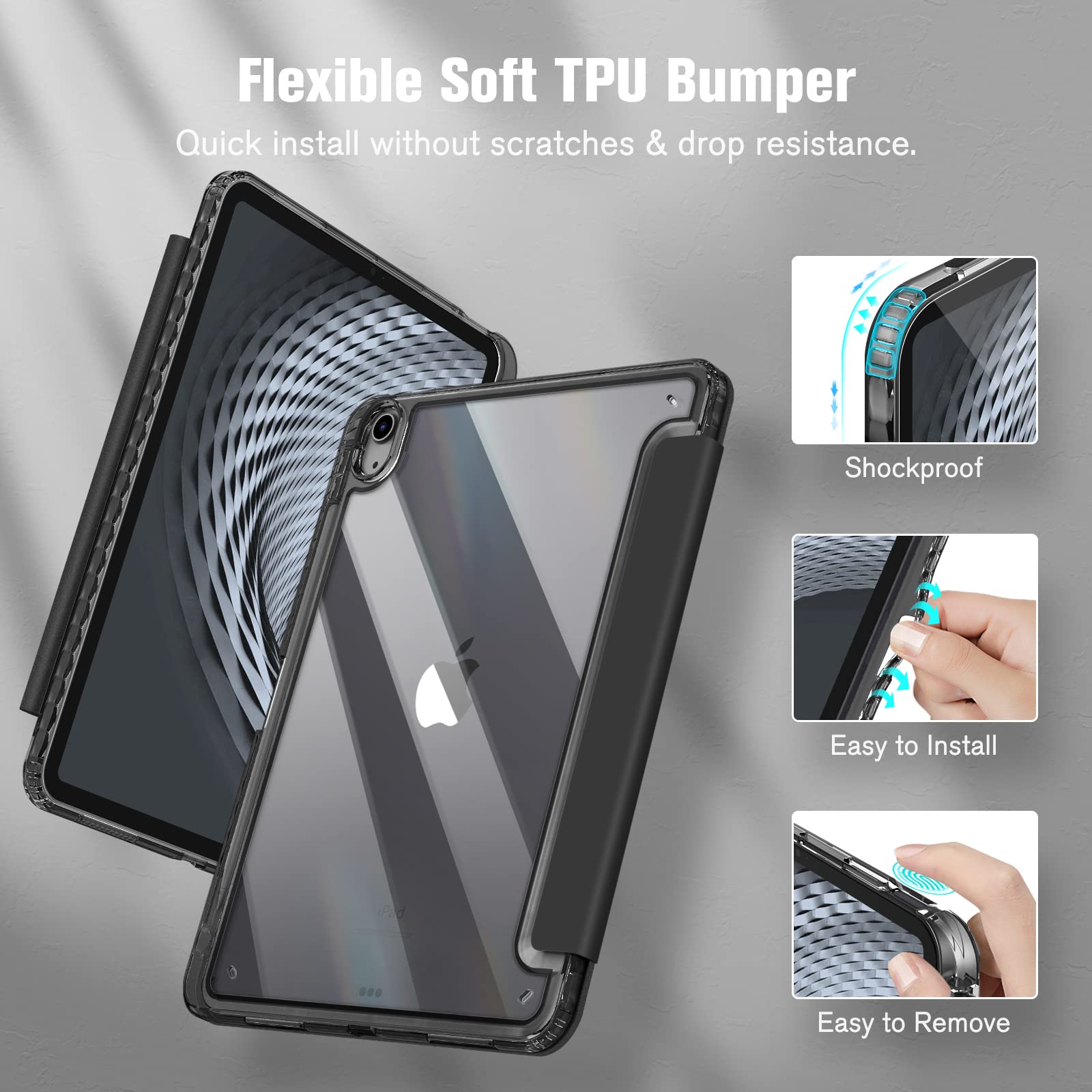 Foto 5 | Funda Fintie Hybrid Slim Para Ipad Air De 11 Pulgadas M3 (2025) /m2 (2024) - Venta Internacional.
