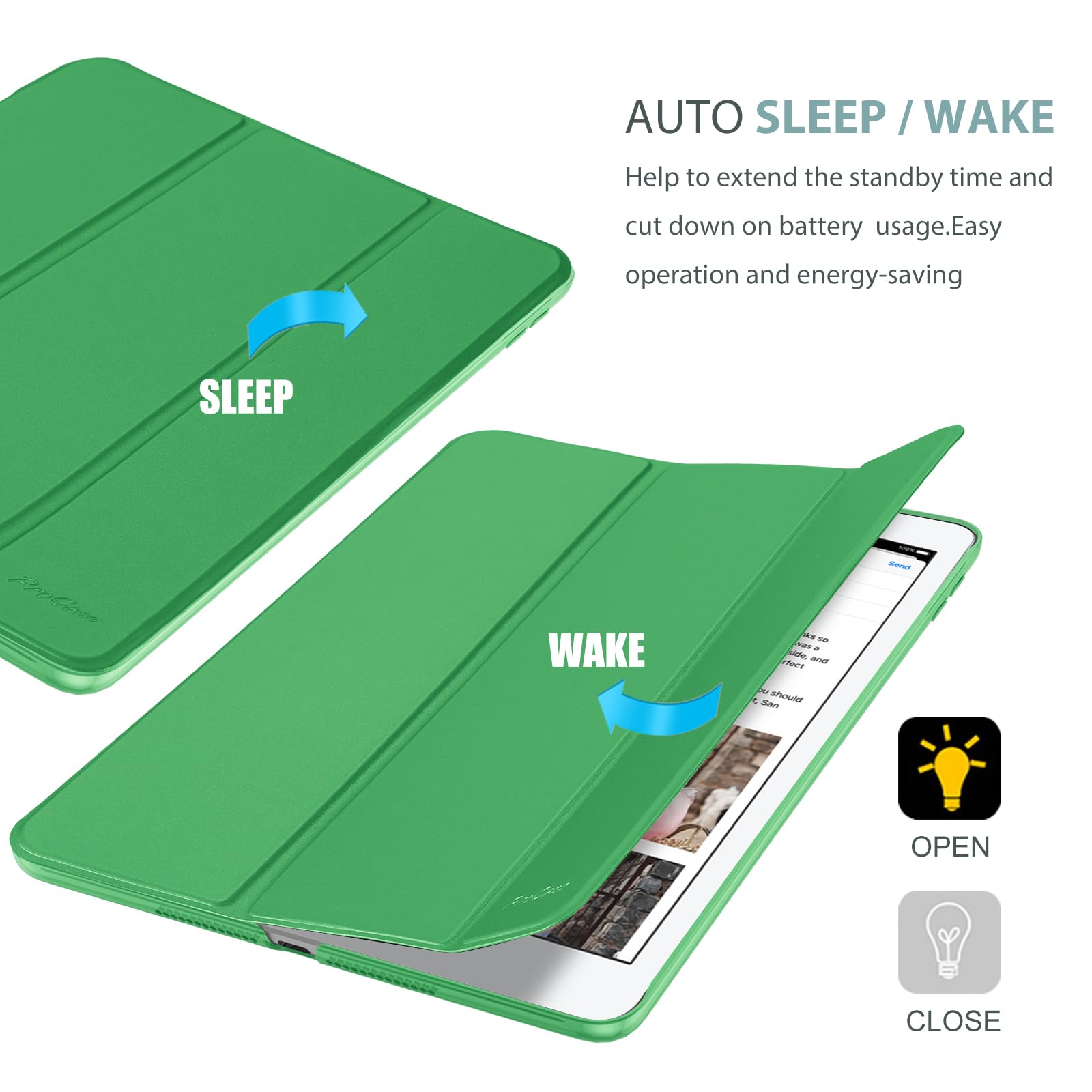 Foto 8 pulgar | Funda Procase Smart Para Ipad De 9 7 Pulgadas (6.ª Y 5.ª Generación) 2018/2017 - Venta Internacional.