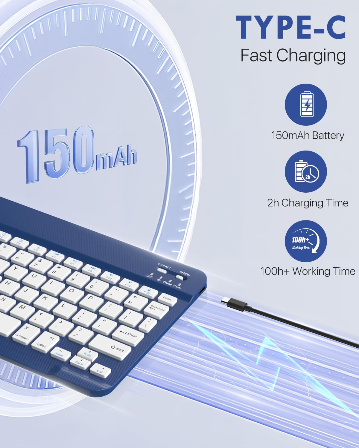 Foto 5 | Funda Con Teclado Moko Para Ipad 11th Gen 11 Pulgadas 2025 - Venta Internacional.