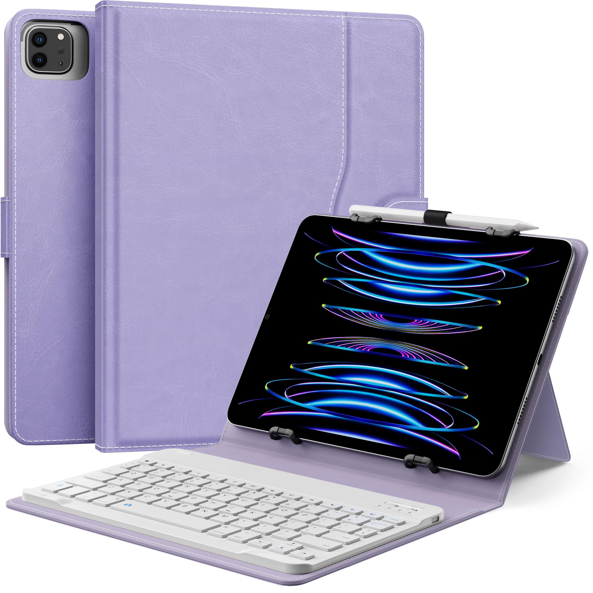 Funda Para Tableta Con Teclado Qwerty Moko Para 9-11 - Venta Internacional.