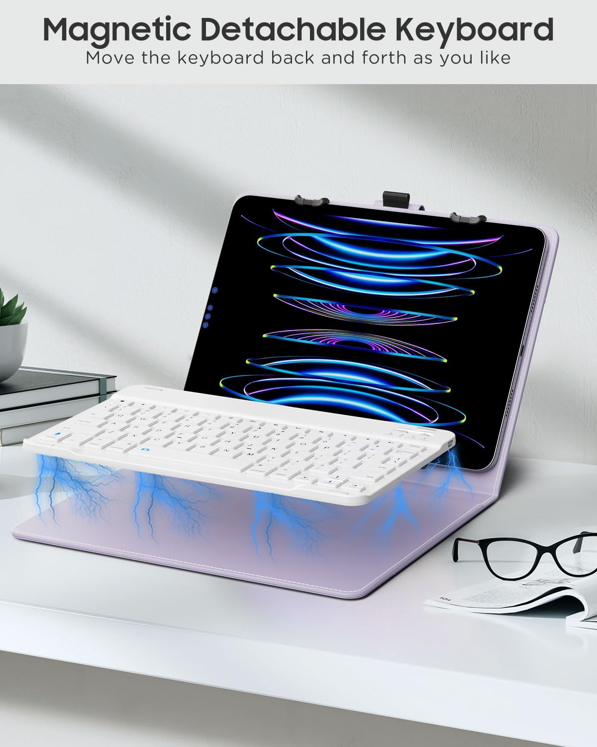 Foto 5 | Funda Para Tableta Con Teclado Qwerty Moko Para 9-11 - Venta Internacional.