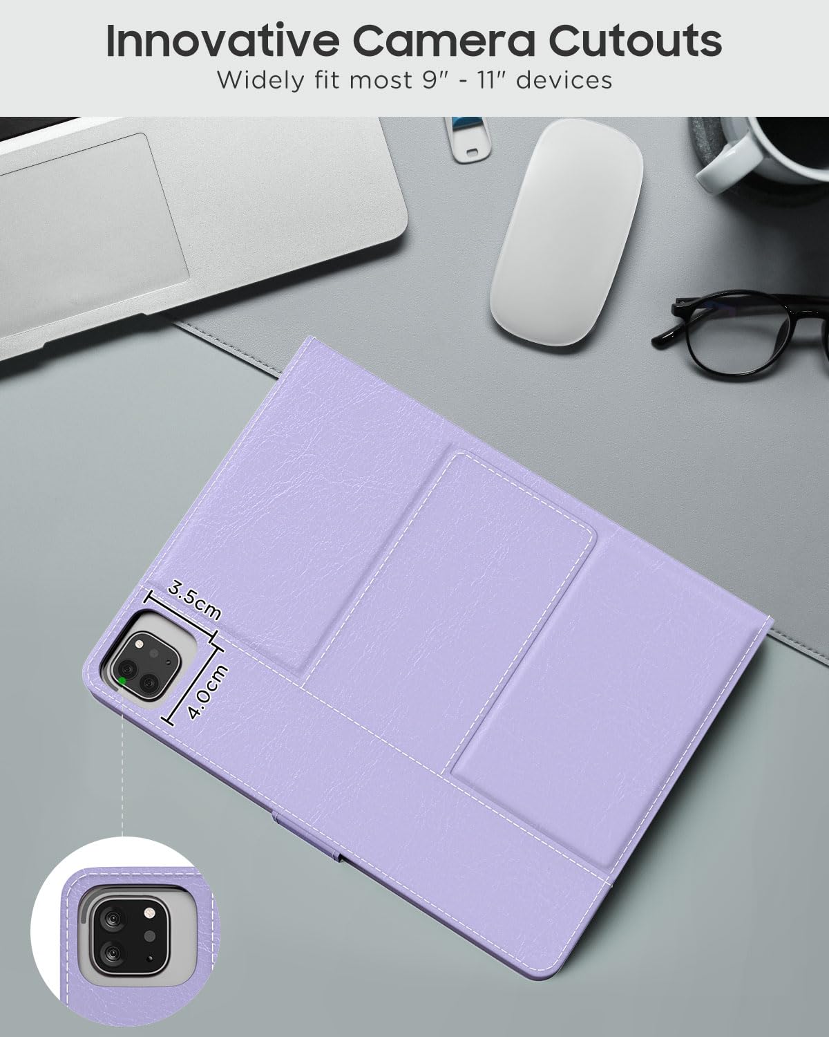 Foto 7 | Funda Para Tableta Con Teclado Qwerty Moko Para 9-11 - Venta Internacional.
