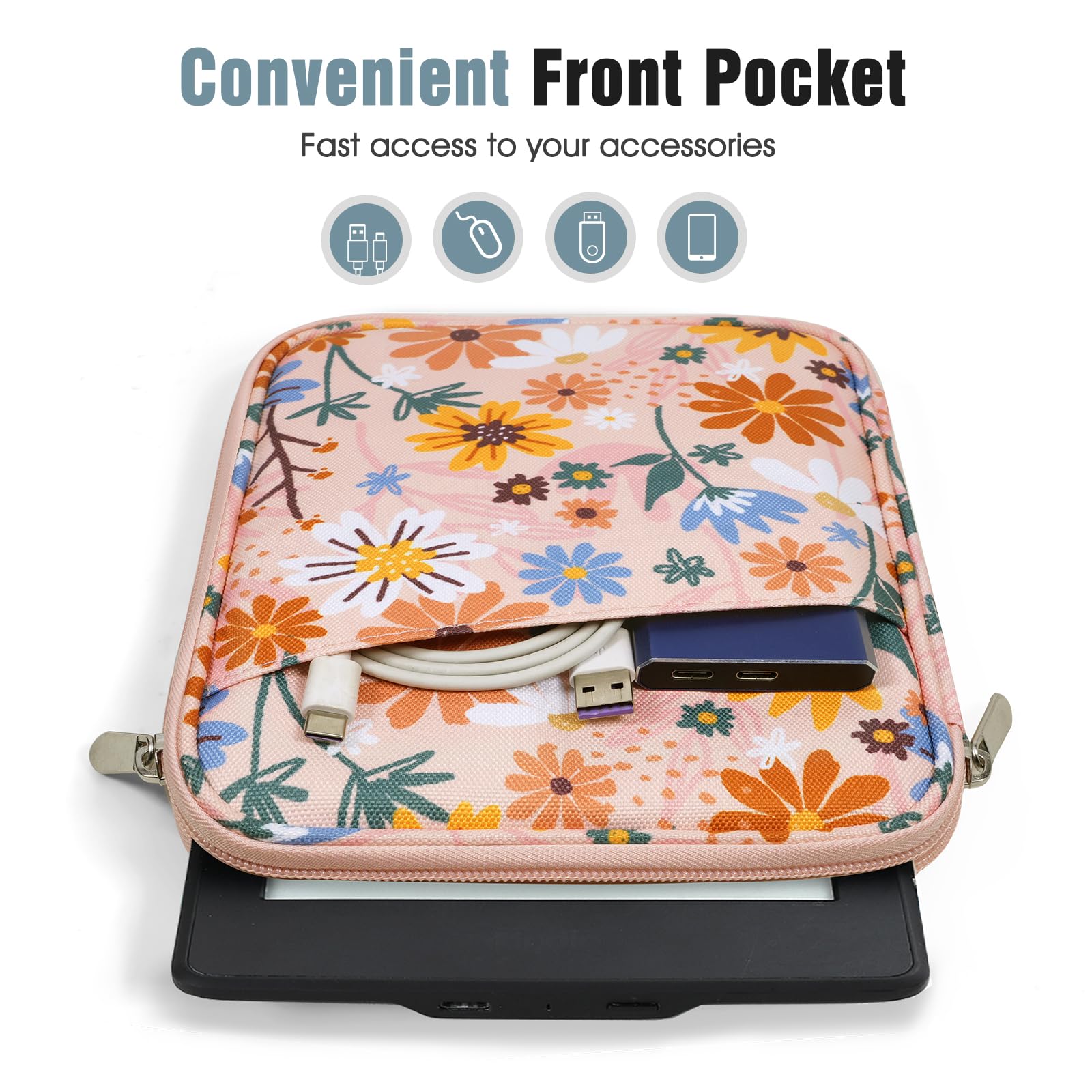 Foto 6 | Funda Para Tablet Timovo Para Kindle Paperwhite De 6 A 7 Pulgadas  Color Amarillo - Venta Internacional.