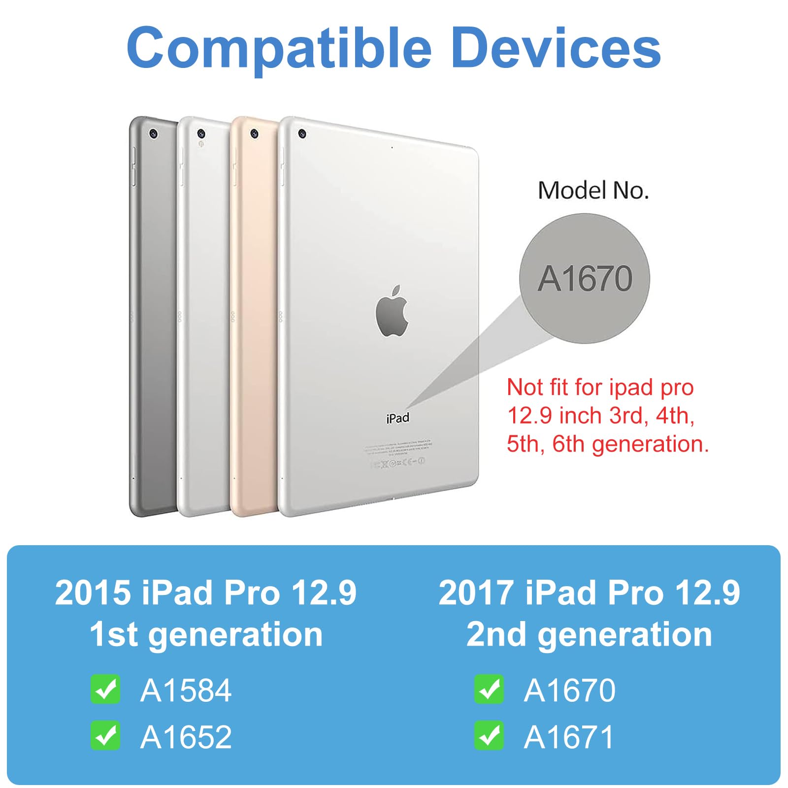 Foto 7 pulgar | Funda Con Teclado Boriyuan Para Ipad Pro De 12 9 Pulgadas De Primera Y Segunda Generación Con Lápiz - Venta Internac