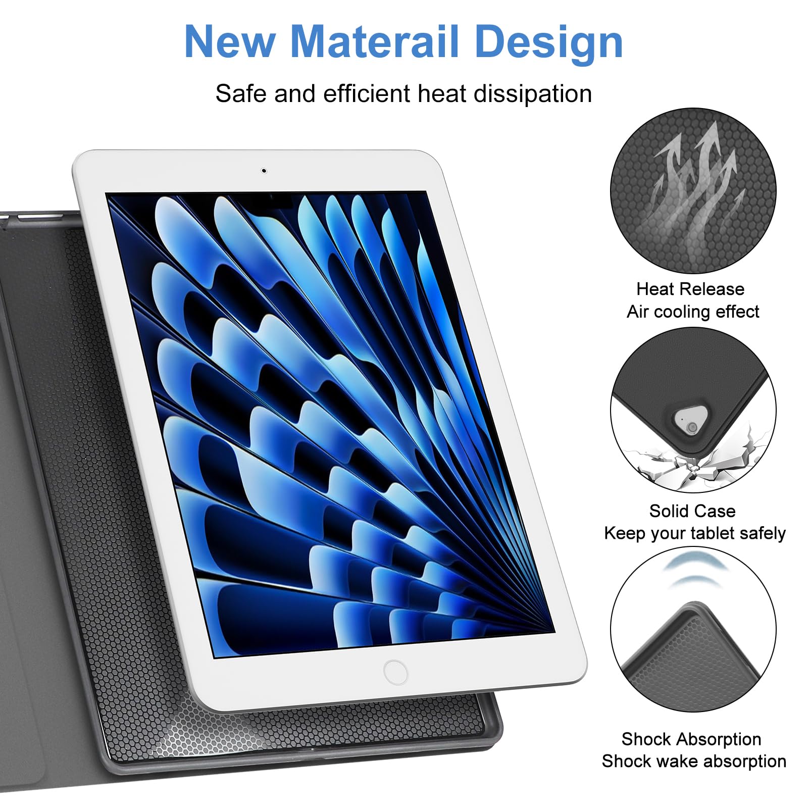 Foto 8 pulgar | Funda Con Teclado Boriyuan Para Ipad Pro De 12 9 Pulgadas De Primera Y Segunda Generación Con Lápiz - Venta Internac