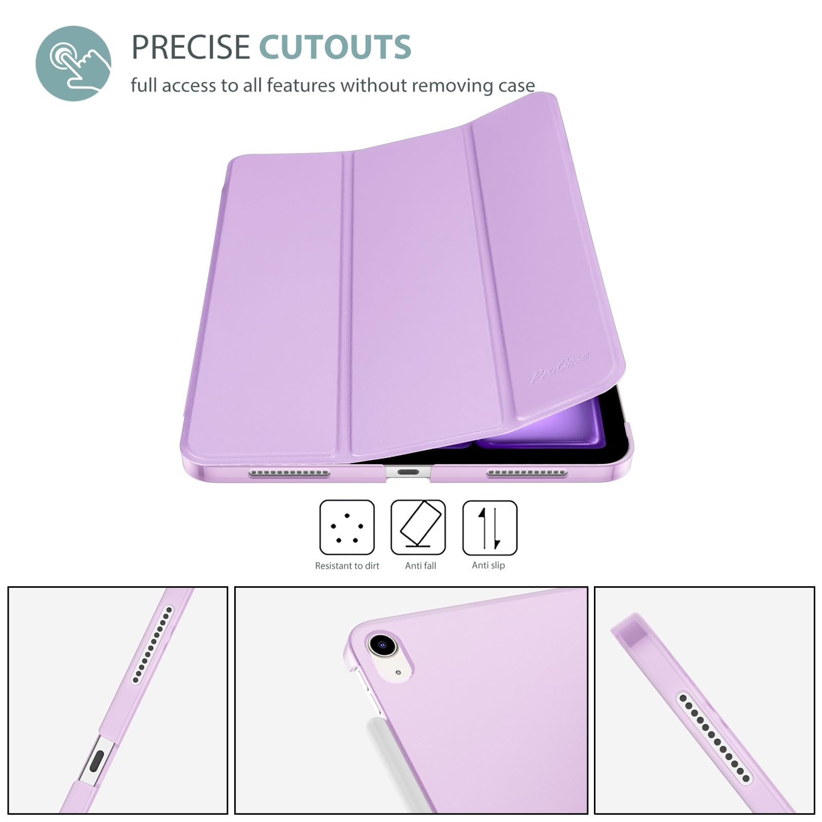 Foto 7 pulgar | Funda Inteligente Procase Para Ipad Air De 11 Pulgadas M3 M2 2025 2024 - Venta Internacional.