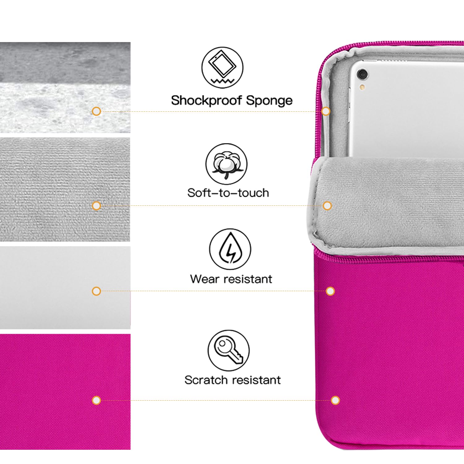Foto 6 | Funda Para Tablet Timovo 9-11 Para Ipad 11 Pulgadas A16 2025 Plum - Venta Internacional.