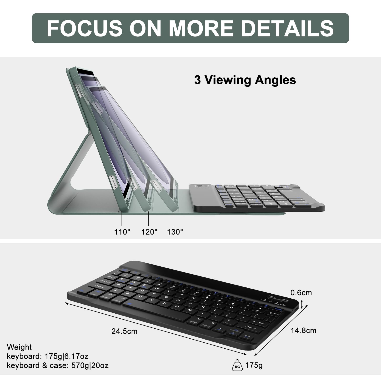 Foto 5 pulgar | Funda Con Teclado Sengbirch Para Tablet Samsung Galaxy Tab A9+ De 11'' - Venta Internacional.
