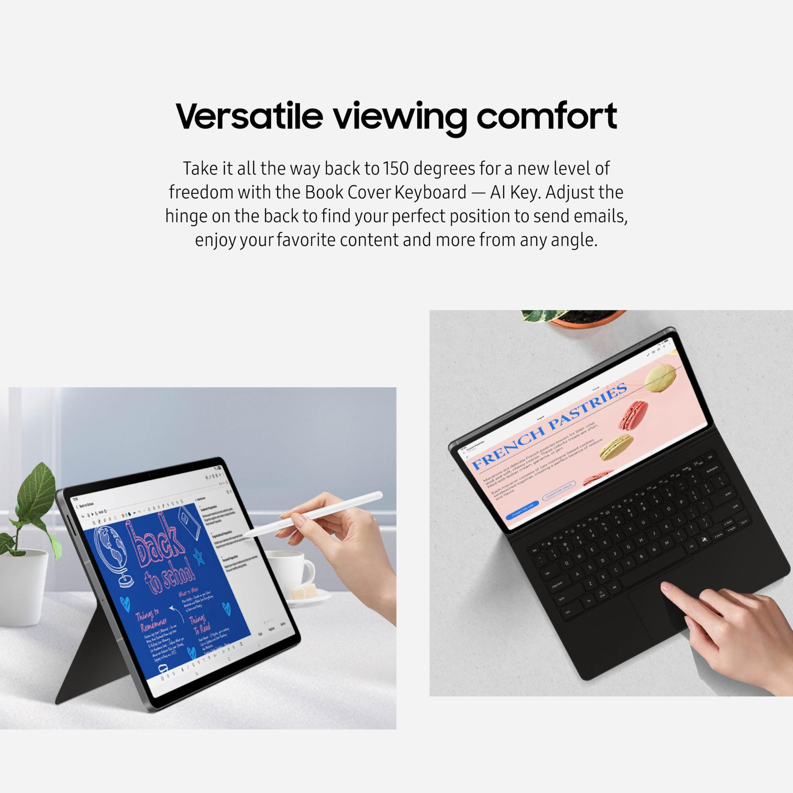 Foto 5 | Funda Tipo Libro Con Teclado Para Samsung Galaxy Tab S10 Fe+  Color Negro - Venta Internacional.