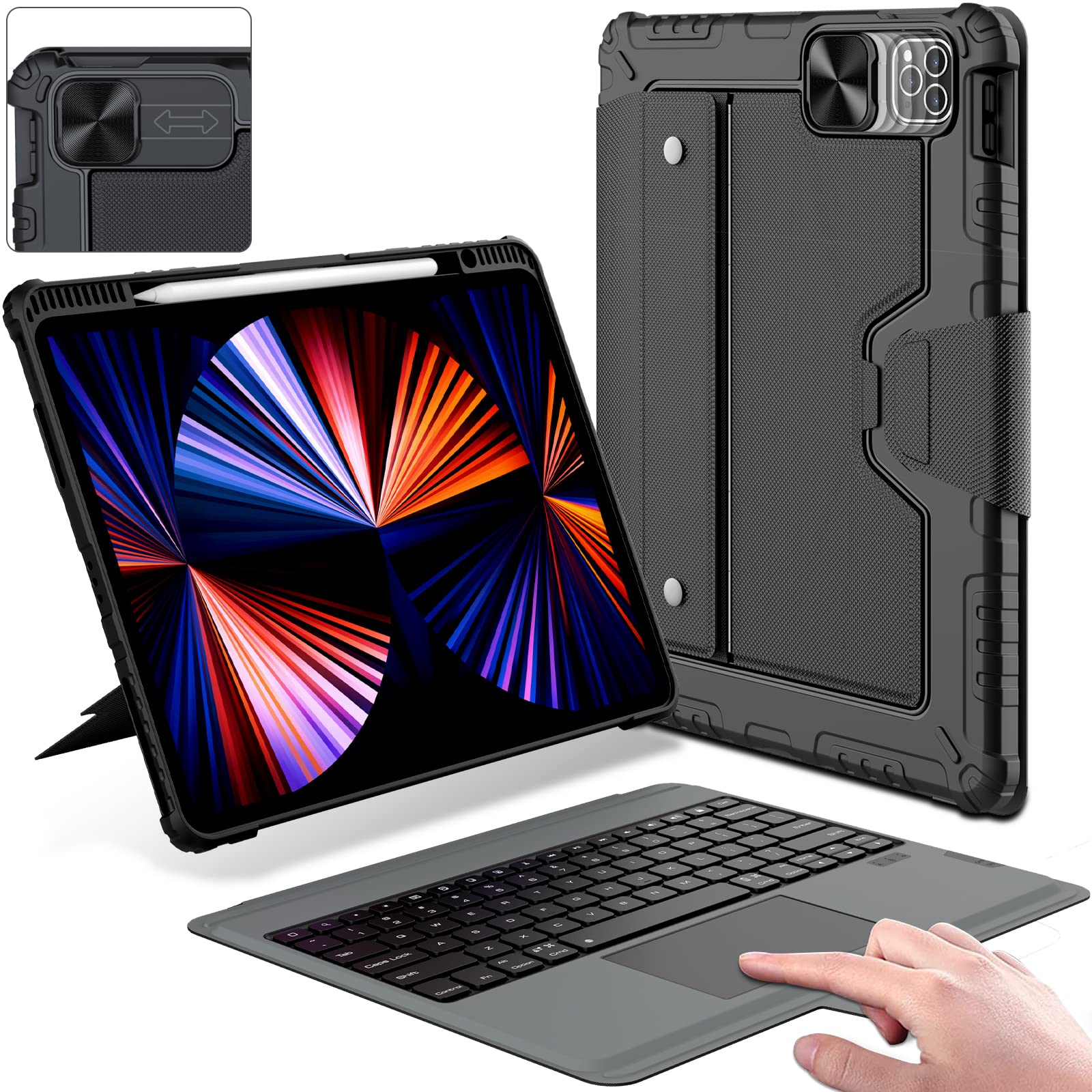 Funda Con Teclado Nillkin Para Ipad Air De 13 Pulgadas Y Ipad Pro De 12 9 Pulgadas - Venta Internacional.