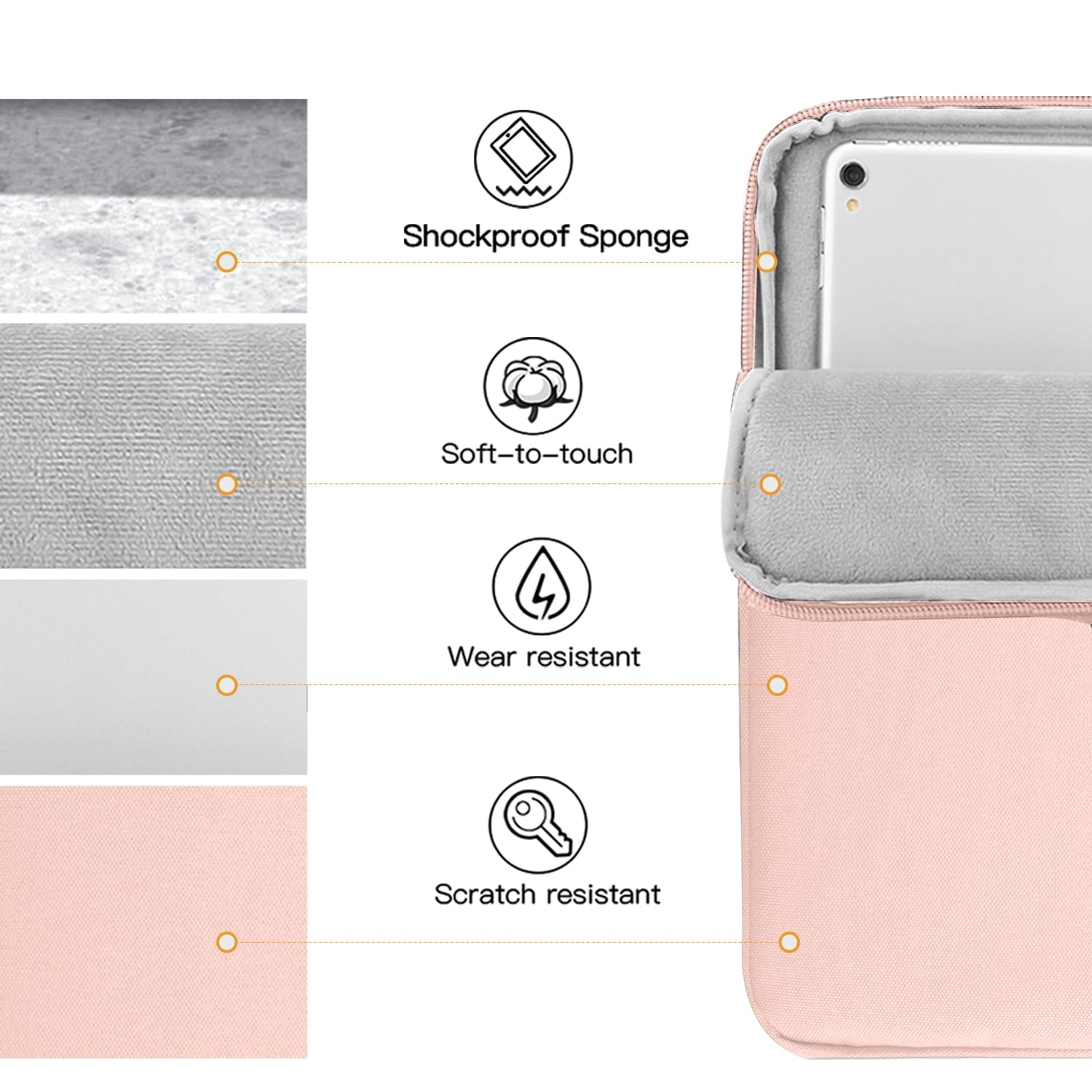 Foto 7 pulgar | Funda Para Tablet Timovo Para Ipad Air 13 M3 2025/pro 13/12 9 Rosa - Venta Internacional.