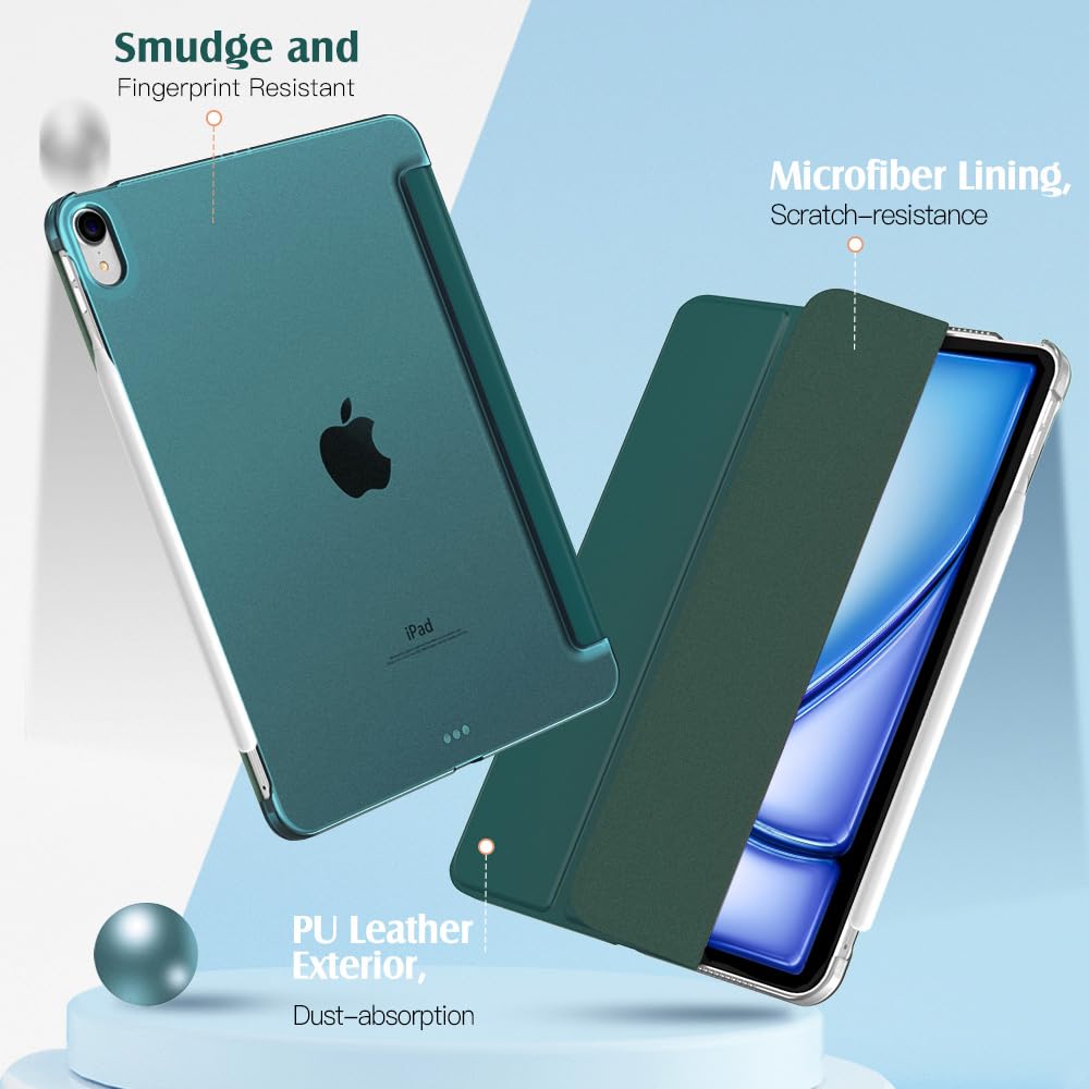 Foto 5 pulgar | Funda Para Ipad Air De 11 Pulgadas  Color Turquesa  Encendido Y Apagado Automáticos - Venta Internacional.