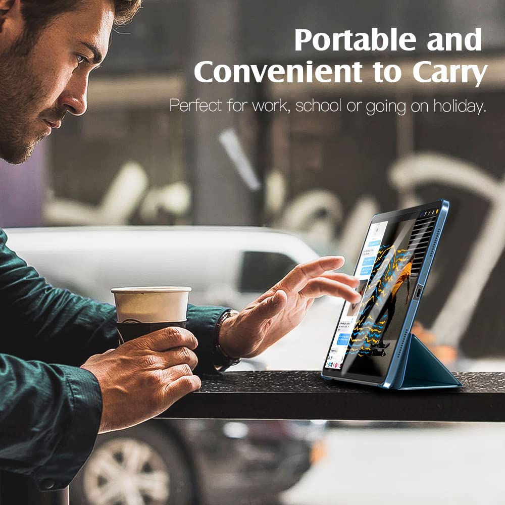 Foto 8 pulgar | Funda Para Ipad Air De 11 Pulgadas  Color Turquesa  Encendido Y Apagado Automáticos - Venta Internacional.