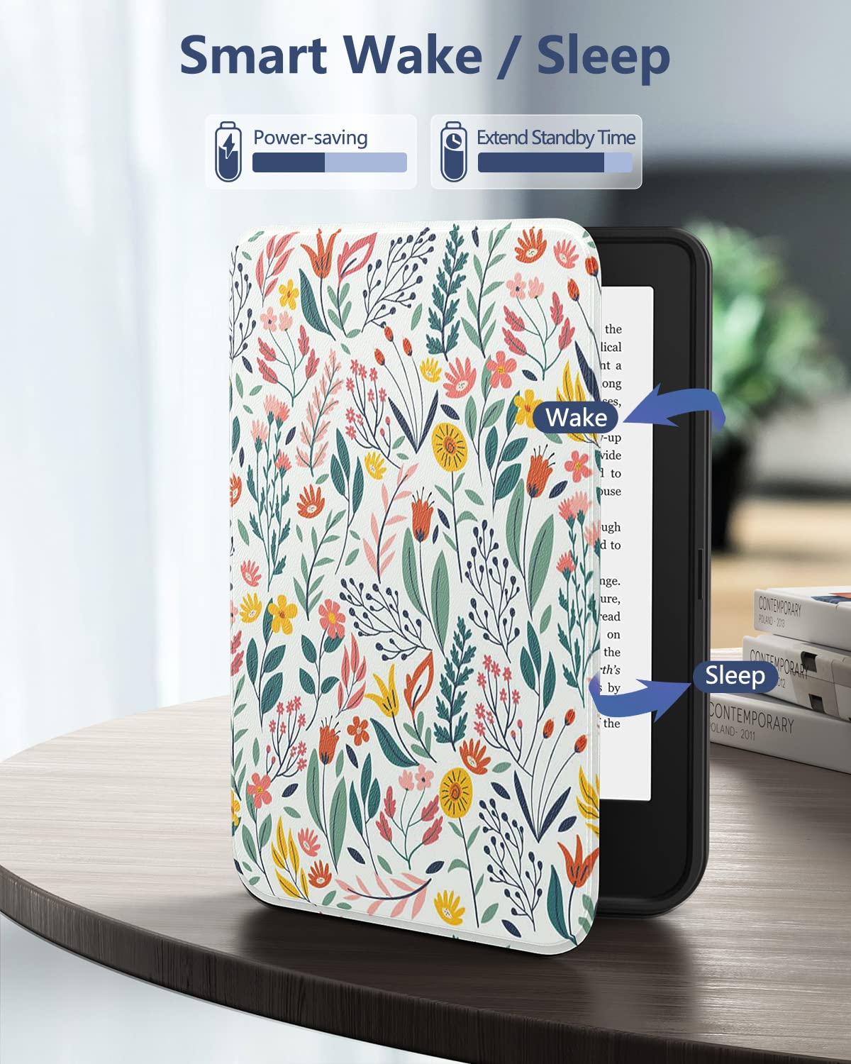 Foto 7 pulgar | Funda Moko Para Kobo Clara Bw/clara Colour/clara 2e 6 Flores - Venta Internacional.