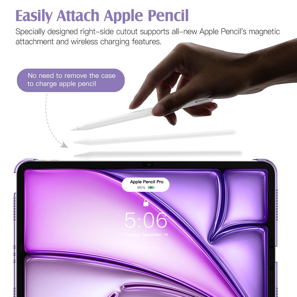 Foto 4 pulgar | Funda Para Ipad Air De 11 Pulgadas Timovo M3/m2-2025/2024 Taro Purple - Venta Internacional.