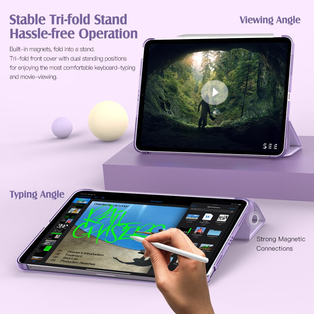 Foto 6 | Funda Para Ipad Air De 11 Pulgadas Timovo M3/m2-2025/2024 Taro Purple - Venta Internacional.