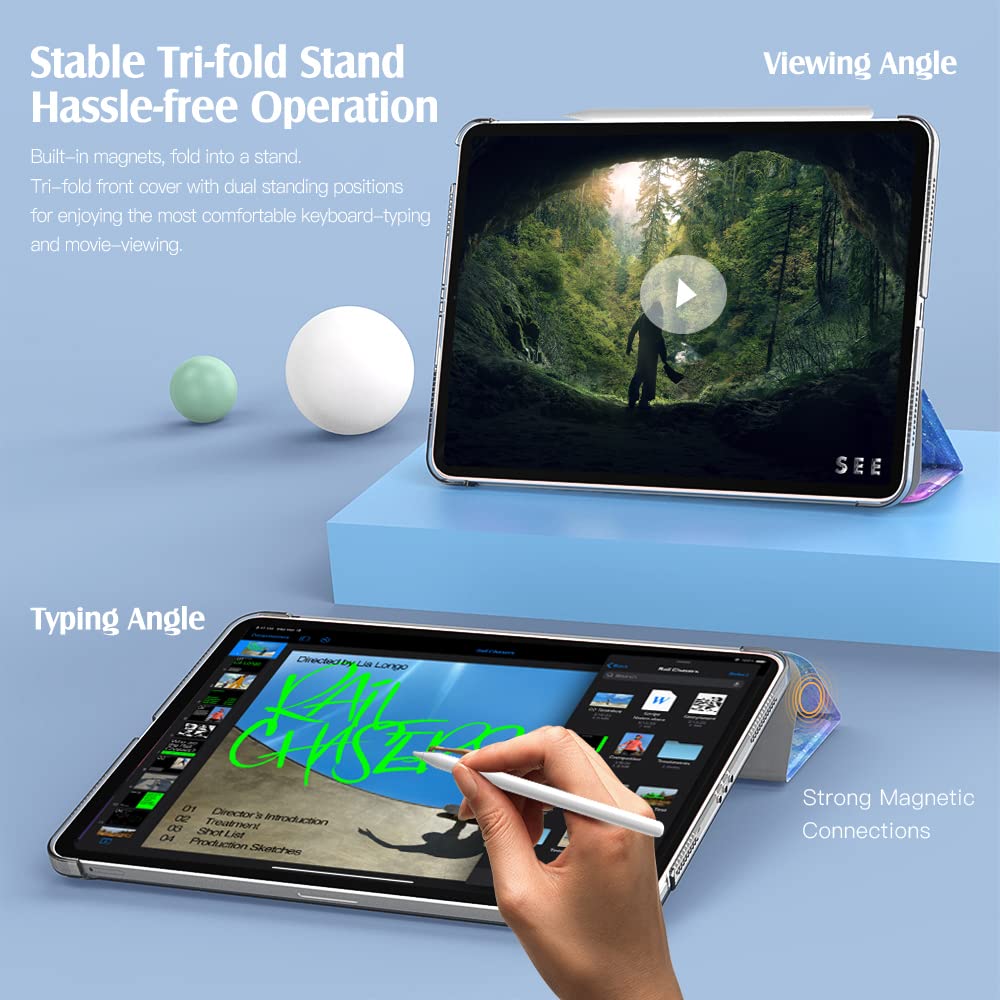 Foto 5 | Funda Para Ipad Air De 11 Pulgadas Timovo Dreamy Nebula Translúcida - Venta Internacional.