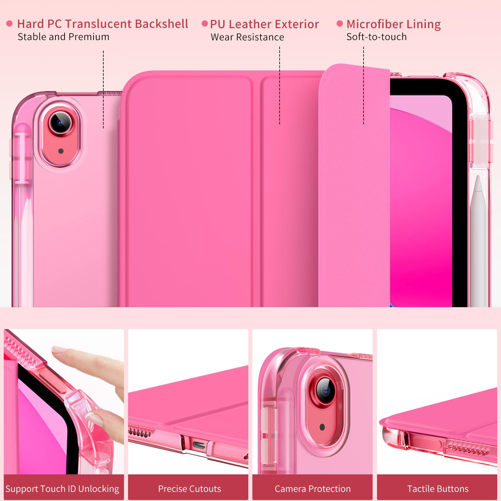 Foto 3 | Funda Moko Para Ipad 11.ª Generación  11 Pulgadas  2025 Y 10.ª Generación  10.9 Pulgadas - Venta Internacional.
