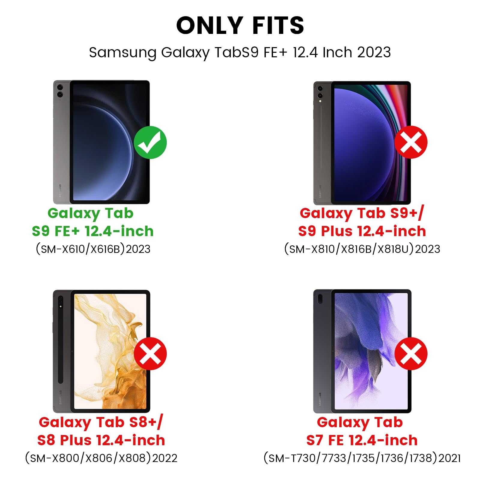 Foto 2 | Funda De Teclado Nillkin Para Samsung Galaxy Tab S9 Fe+ 5g De 12 4 Pulgadas - Venta Internacional.