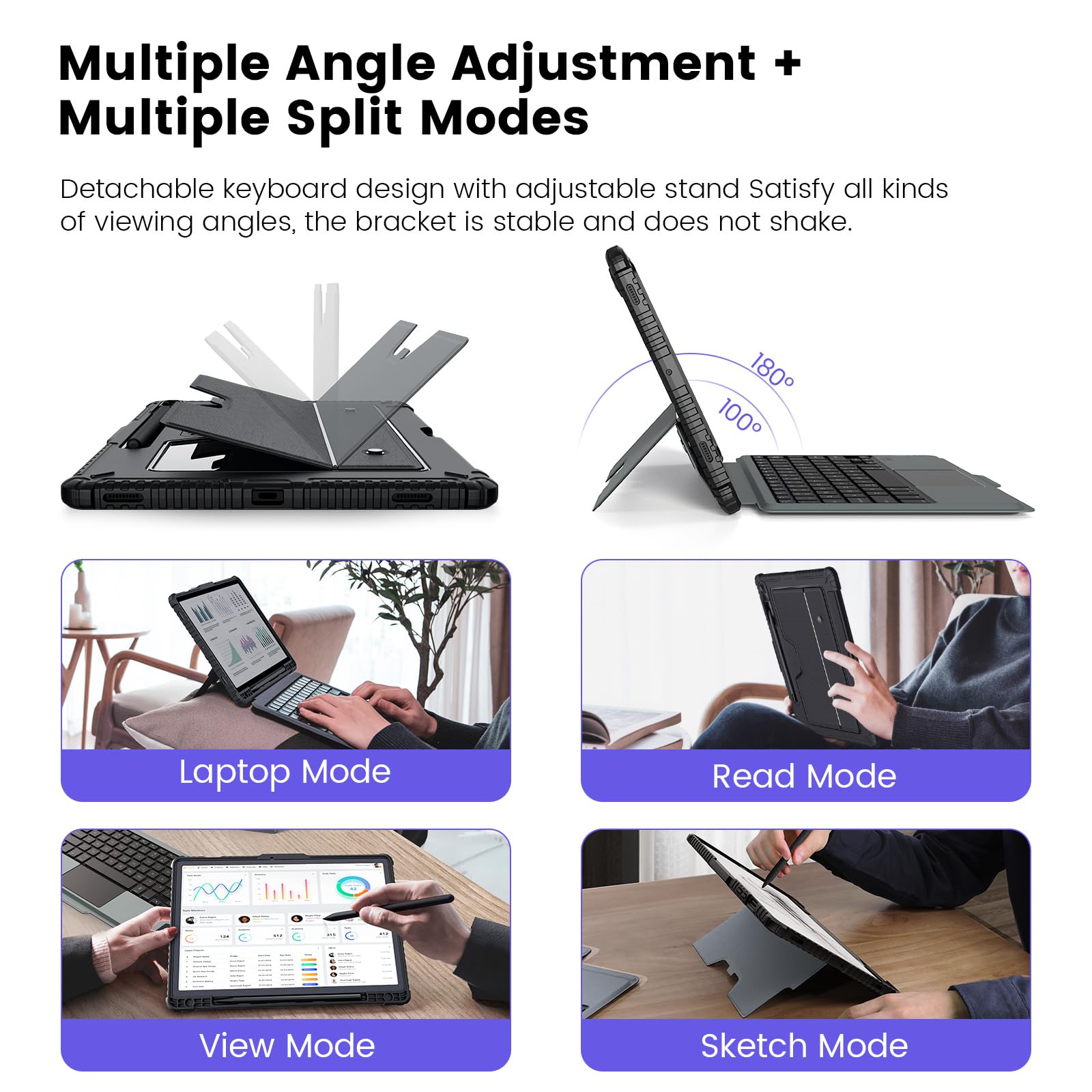 Foto 4 | Funda De Teclado Nillkin Para Samsung Galaxy Tab S9 Fe+ 5g De 12 4 Pulgadas - Venta Internacional.