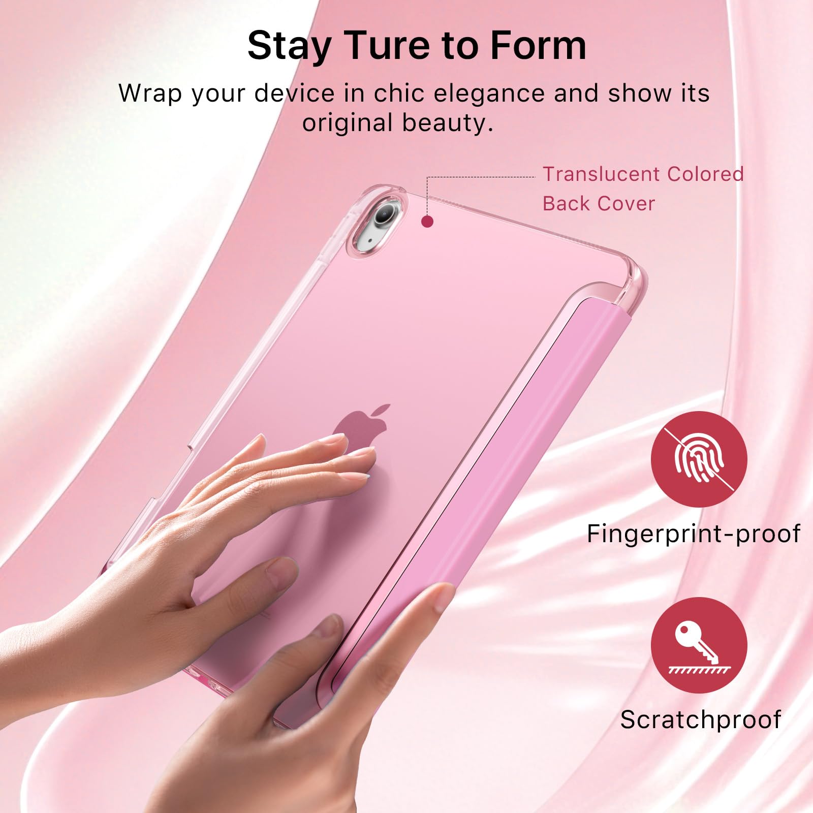 Foto 6 pulgar | Funda Moko Para Ipad 11.ª Generación De 11 Pulgadas 2025 Con Soporte Para Lápices  Color Rosa - Venta Internacional.
