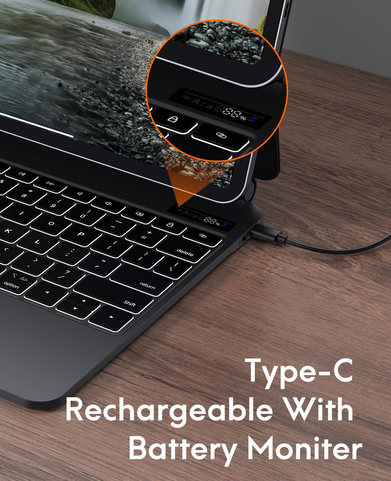 Foto 8 pulgar | Funda Con Teclado Chesona Para Ipad Pro 13 2024 Con Panel Táctil  Color Negro - Venta Internacional.