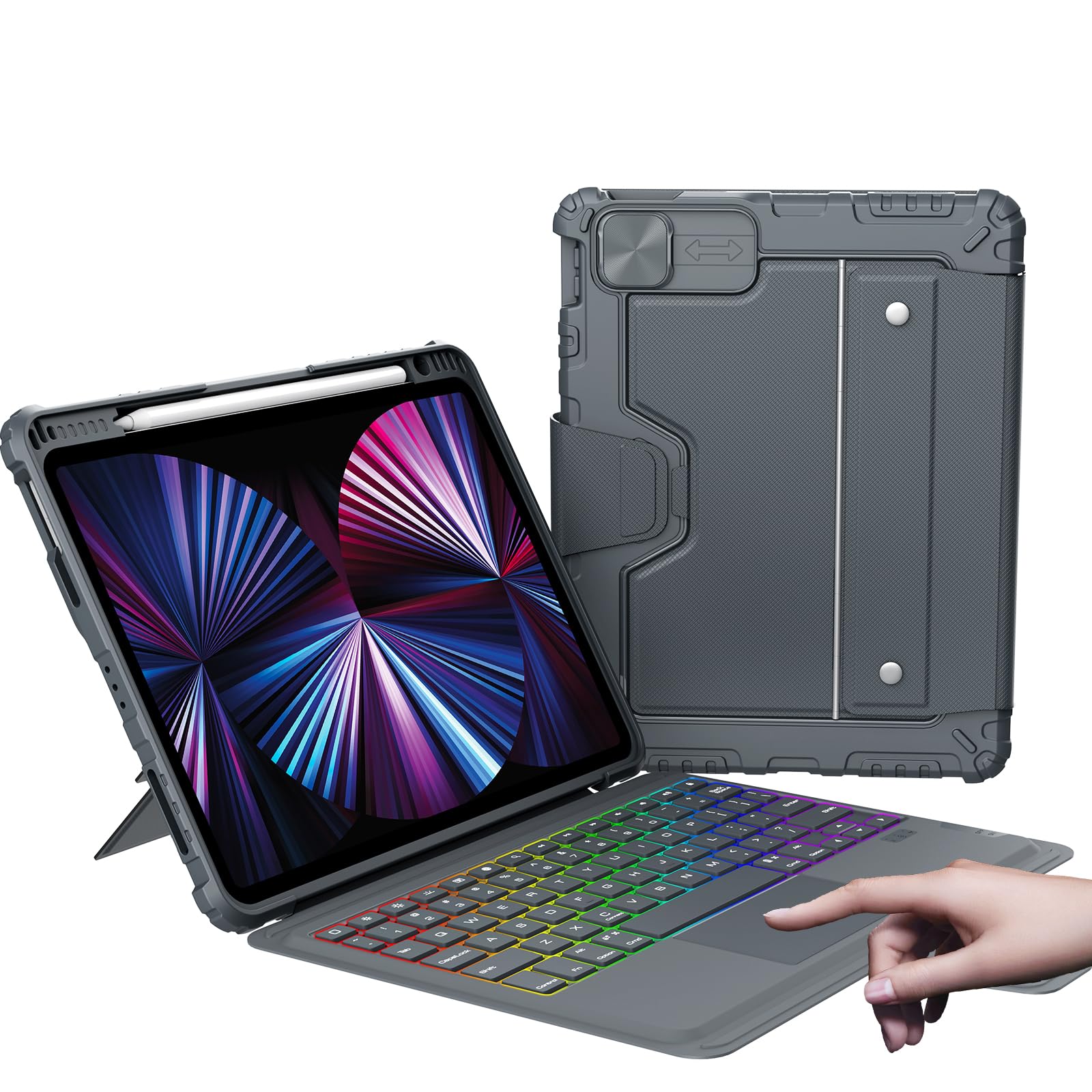 Funda Con Teclado Nillkin Para Ipad Air De 13 Pulgadas Y Ipad Pro De 12 9 Pulgadas - Venta Internacional.
