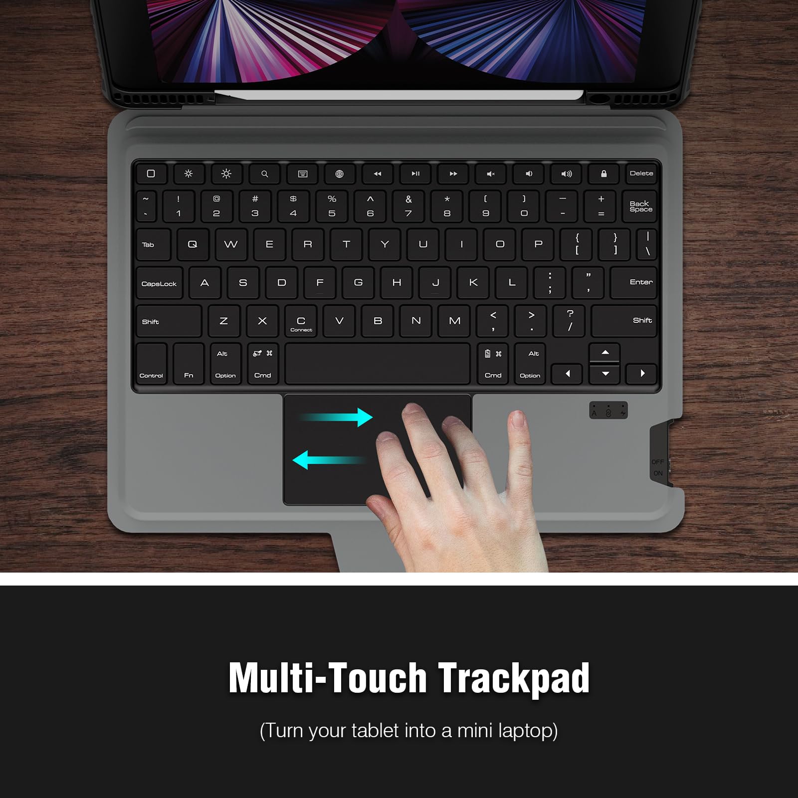 Foto 5 pulgar | Funda Ipad Keyboard Nillkin Para Ipad Air 13 Y Ipad Pro 12.9 - Venta Internacional.
