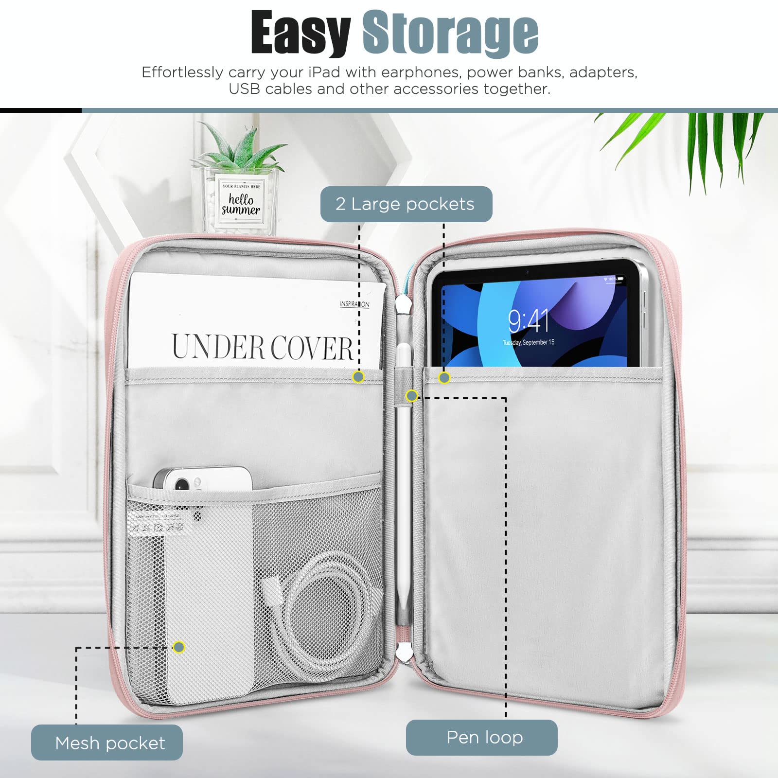 Foto 3 | Funda Para Tablet Timovo 9-11 Para Ipad 11 Pulgadas A16 2025 Púrpura - Venta Internacional.