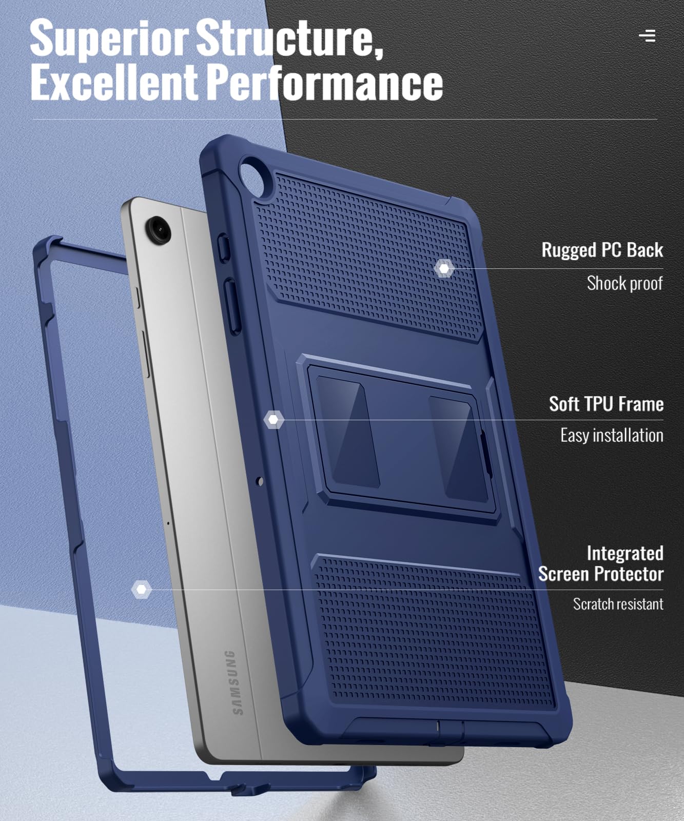 Foto 4 pulgar | Funda Moko Resistente A Los Golpes De Cuerpo Completo Para Galaxy Tab A9+ 11 2023 - Venta Internacional.
