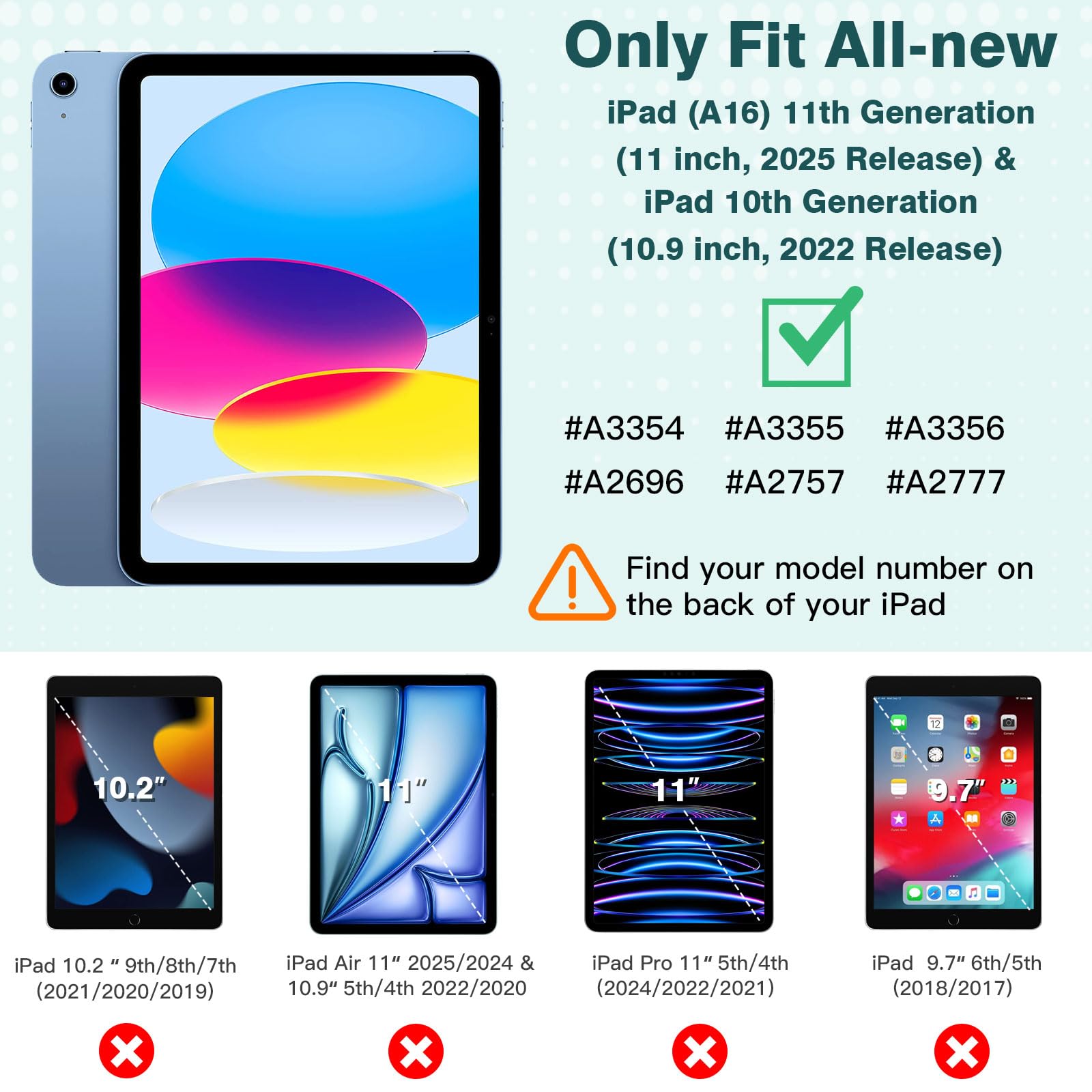Foto 2 | Funda Timovo Para Ipad 11.ª Generación  11 Pulgadas  2025/10.ª Generación  10.9 Pulgadas - Venta Internacional.