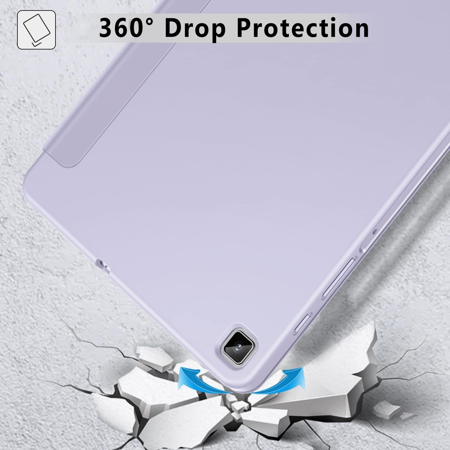 Foto 3 | Funda Ztotopcases Para Samsung Galaxy Tab S6 Lite 10.4  Color Morado - Venta Internacional.