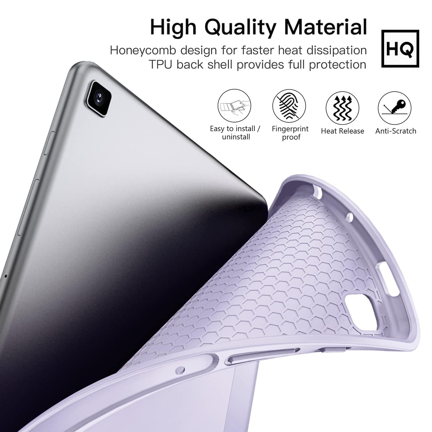 Foto 8 pulgar | Funda Ztotopcases Para Samsung Galaxy Tab S6 Lite 10.4  Color Morado - Venta Internacional.