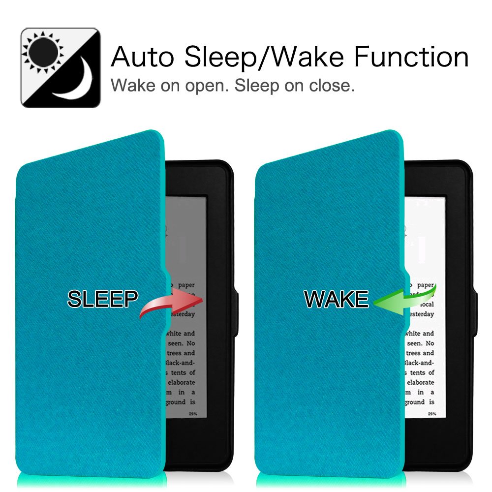 Foto 4 pulgar | Funda Fintie Slimshell Para Kindle Paperwhite 2012-2017 Azul - Venta Internacional.