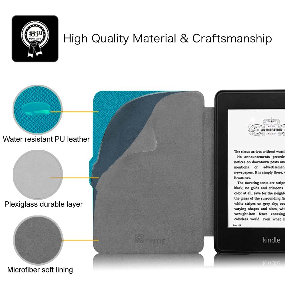 Foto 5 pulgar | Funda Fintie Slimshell Para Kindle Paperwhite 2012-2017 Azul - Venta Internacional.