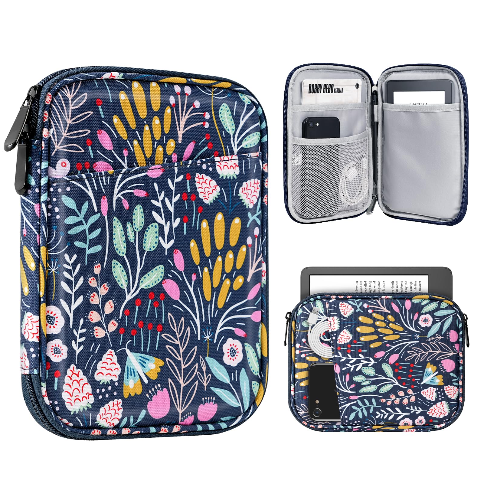 Funda Para Tablet Timovo Para Kindle De 6 A 7 Pulgadas Con Forma De Flor Colorida - Venta Internacional.