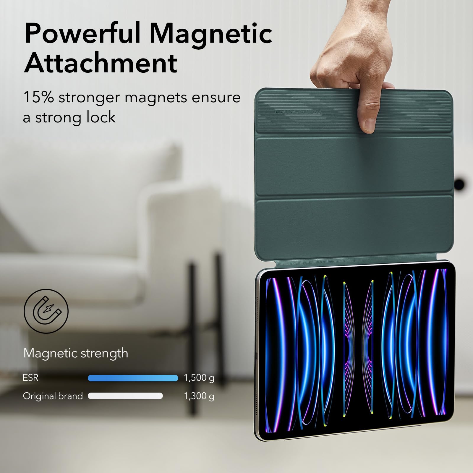 Foto 4 pulgar | Funda Esr Para Ipad Pro De 11 Pulgadas (2022/2021/2020) Con Soporte Bidireccional - Venta Internacional.