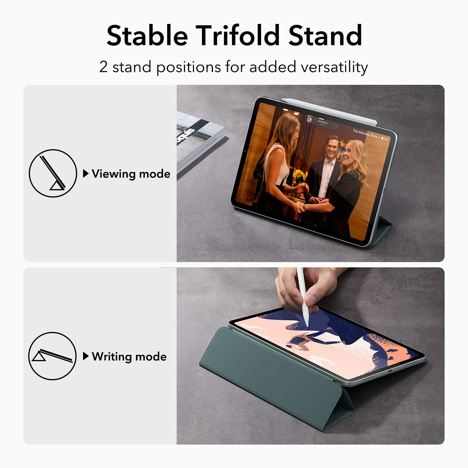 Foto 4 | Funda Esr Para Ipad Pro De 11 Pulgadas (2022/2021/2020) Con Soporte Bidireccional - Venta Internacional.